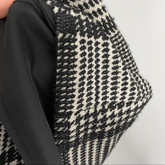 Theory Raneid Houndstooth Tweed Colorblock Dress - Picture 4 of 5